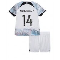 Liverpool Jordan Henderson #14 Fußballbekleidung Auswärtstrikot Kinder 2022-23 Kurzarm (+ kurze hosen)
